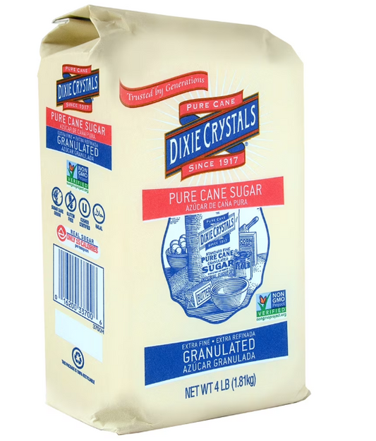 Dixie Crystals Extra Fine Sugar, 4 lb Pack.