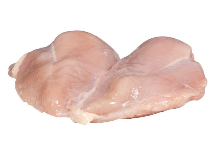Boneless Skinless Chicken Breast Fillets, Double-Lobe, 40 Pounds Carton Box.